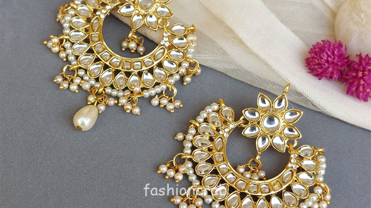fcity.in - Mars Fashion Beautiful Kundan Earrings And Studs / Casual  Earrings