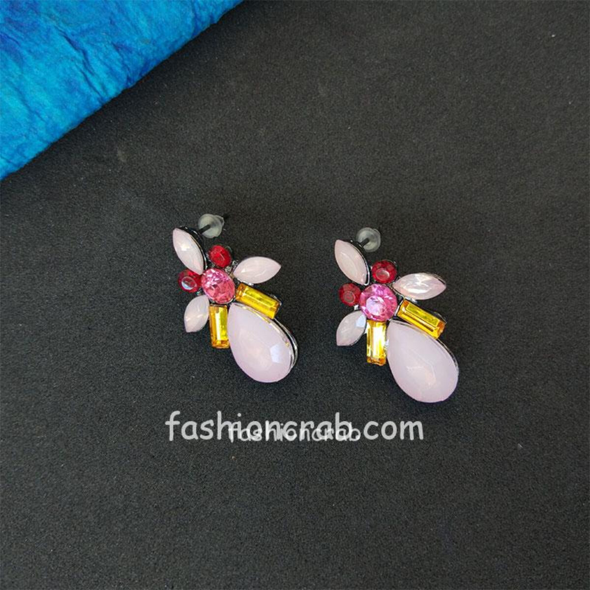 Flower Earrings Small Stud for Girls by FashionCrab® 