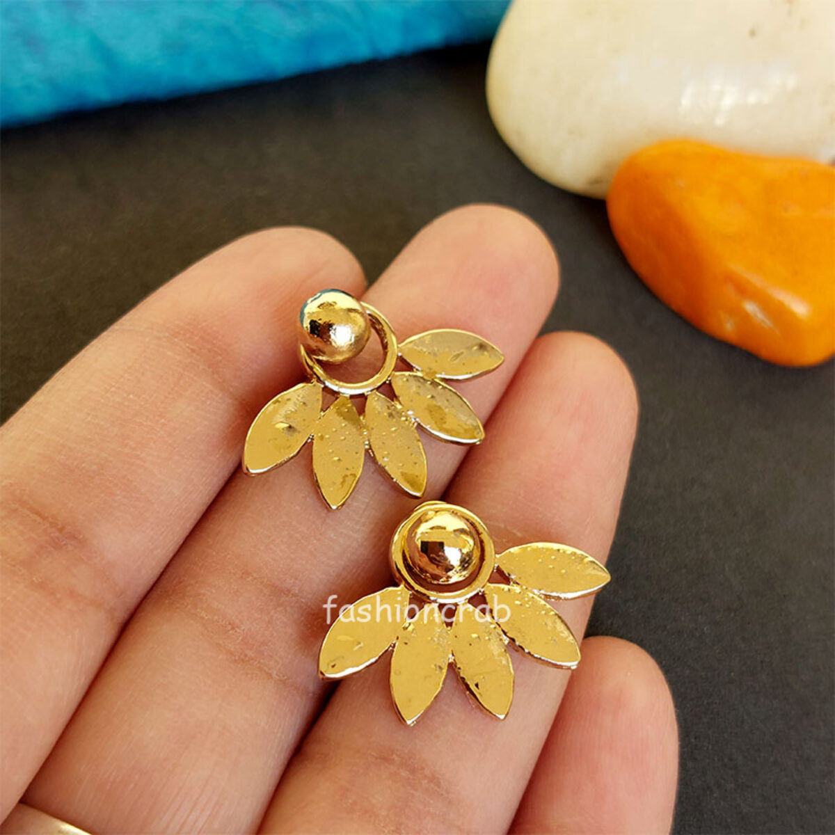 Petite 14k Gold Compass Rose Stud Earrings | Nautical Luxuries