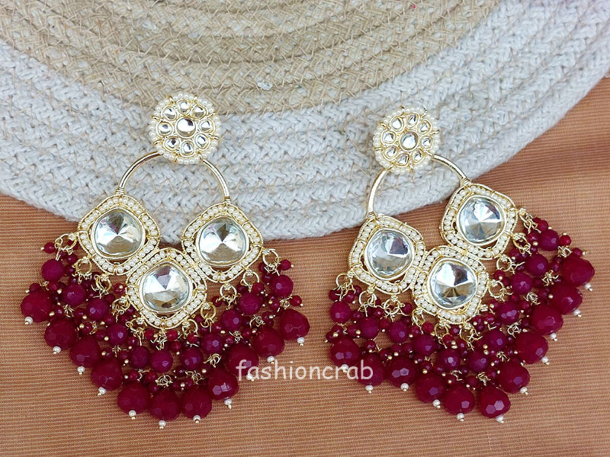 Chandbali Earrings For Women Shop Online – Gehna Shop
