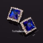 Blue Crystal Earrings for Women