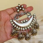 Dual Tone Oxidised Jhumka