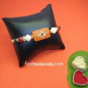 Kadi Kundan Rakhi with Pearl