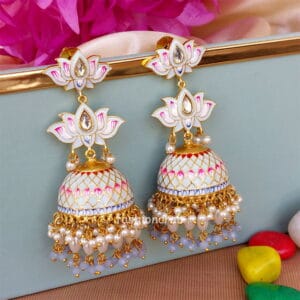 Light Blue Jhumka for Wedding