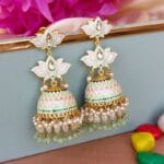 Light Green Jhumka for Wedding