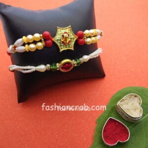 Pearl Fancy Rakhi Set of 2
