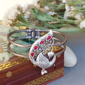 Peacock Cuff Bracelet