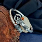 Om Kada Bracelet for Men - Silver