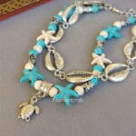 Star Shaped Charm Anklet for Women