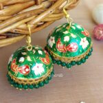 Traditional Green Jhumka Earring