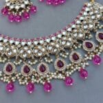 Purple Bridal Kundan Jewellery Set