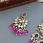 Purple Bridal Kundan Jewellery Set