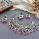 Purple Bridal Kundan Jewellery Set