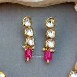 Dark Pink Kundan Necklace