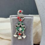 Black Tone Oxidised Necklace with Earring