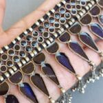 Blue Oxidised Jewellery Set for Saree