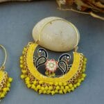 Earrings for Lehenga - Yellow