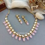 Esha Light Pink Kundan Jewellery Set