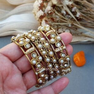 Golden Color Bangles Set