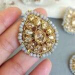 Grey Tikka and Earrings Set