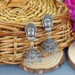 Handmade Oxidised Jhumka Earrings