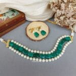 Jennifer Pearl Choker - Green