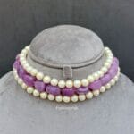 Jennifer Pearl Choker - Lavender