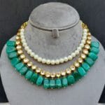 Kareena Green Kundan Jewellery Set
