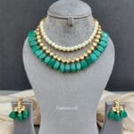 Kareena Green Kundan Jewellery Set