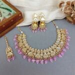 Karisma Lavender Color Kundan Necklace