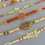 Kundan Rakhi Set of 6