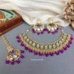 Mouni Purple Kundan Jewelry