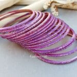 Purple Glass Bangles for Women
