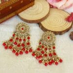 Shradda Maroon Chand bali Earring