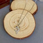 Silver Colour Dolphin Pendant Chain