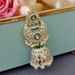 Soundarya Kundan Jhumka Earrings - White