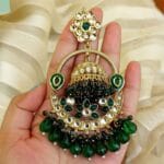 Vaani Jhumka Earrings Green