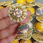 5 Assorted Meenakari Jhumka Earrings - Earrings Combo Set of 5