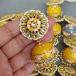 5 Assorted Meenakari Jhumka Earrings - Earrings Combo Set of 5