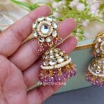 Rihanna Maangtikka with Earrings - Lavender