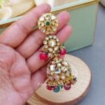 Zainab-Kundan-Jhumka-Multicolor-02 Zainab Kundan Jhumka - Multicolor