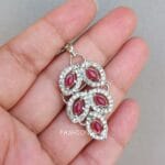 Zeenat Pink AD Necklace Set