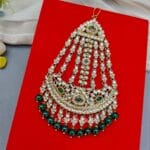 Ziya Kundan Jhumar Passa - Green