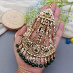 Ziya Kundan Jhumar Passa - Green