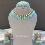 Gauri Mirror Necklace - Blue