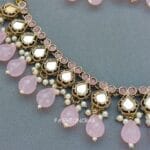 Gauri Mirror Necklace - Light Pink