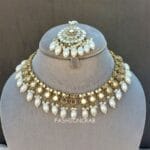 Gauri Mirror Necklace - White