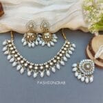 Gauri Mirror Necklace - White