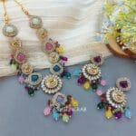 Inayat Kundan Necklace - Multicolor