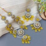 Inayat Kundan Necklace - Yellow
